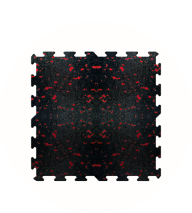 Floor Muffler Flex Lock Product Black on Red