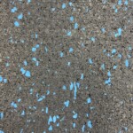 Recycled rubber floor material image